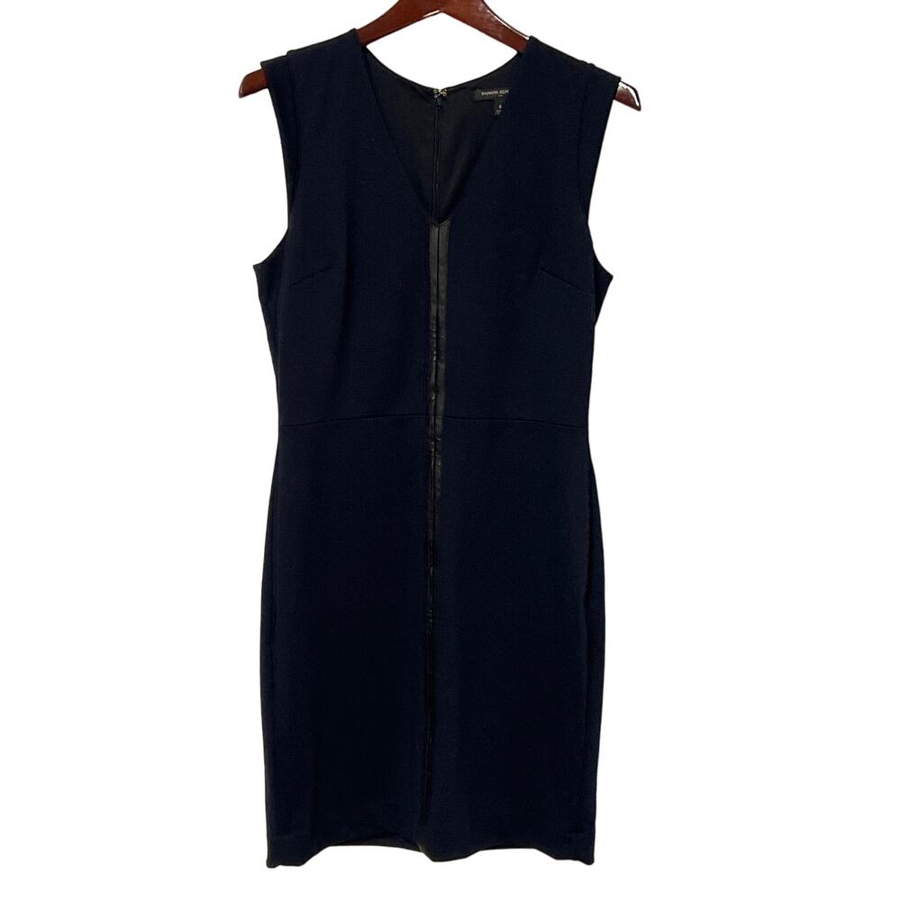Banana Republic Women's Navy Blue Sleeveless Dress Back Zip Size 8 1093Z